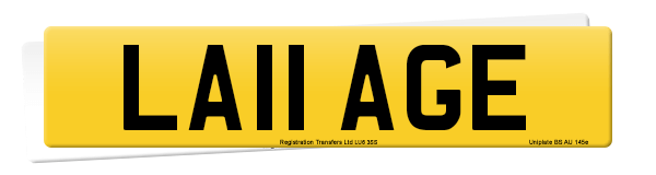 Registration number LA11 AGE